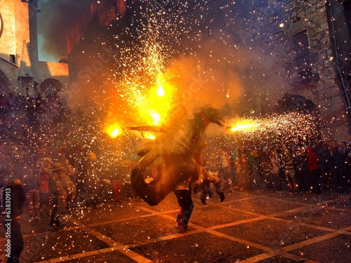 santa tecla festival in Tarragona, Spain