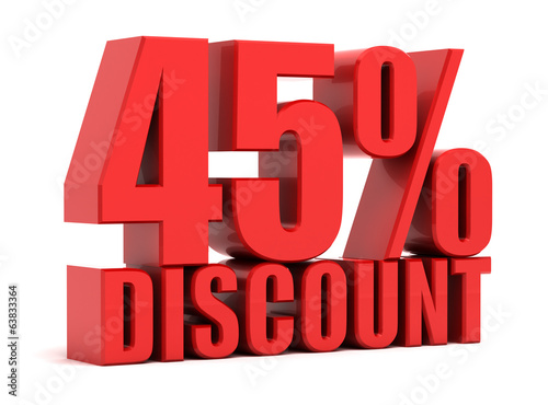 Discount 45 percent