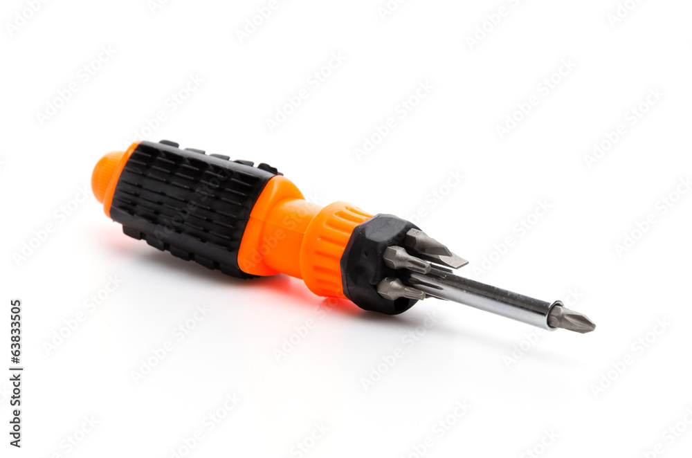 Screw driver isolated white background Screw driver isolated white background