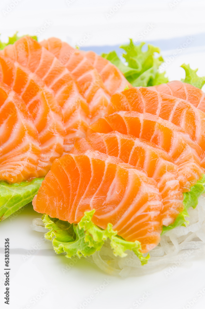 Salmon sashimi