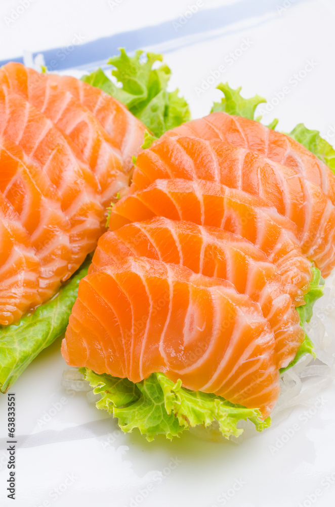 Salmon sashimi