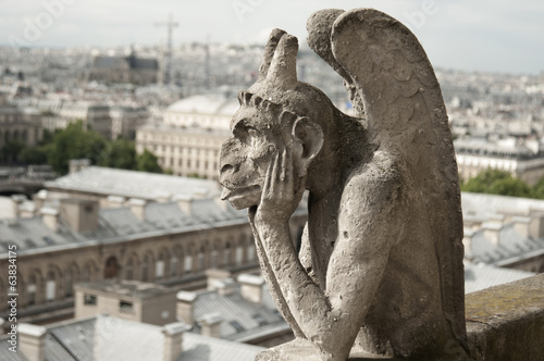 Gargoyle at Notre-Dame Cathedral, Paris