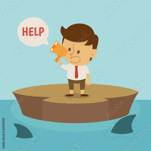 Businessman crisis