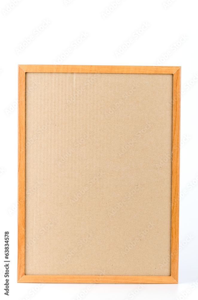 Obraz premium Cork board isolated white background