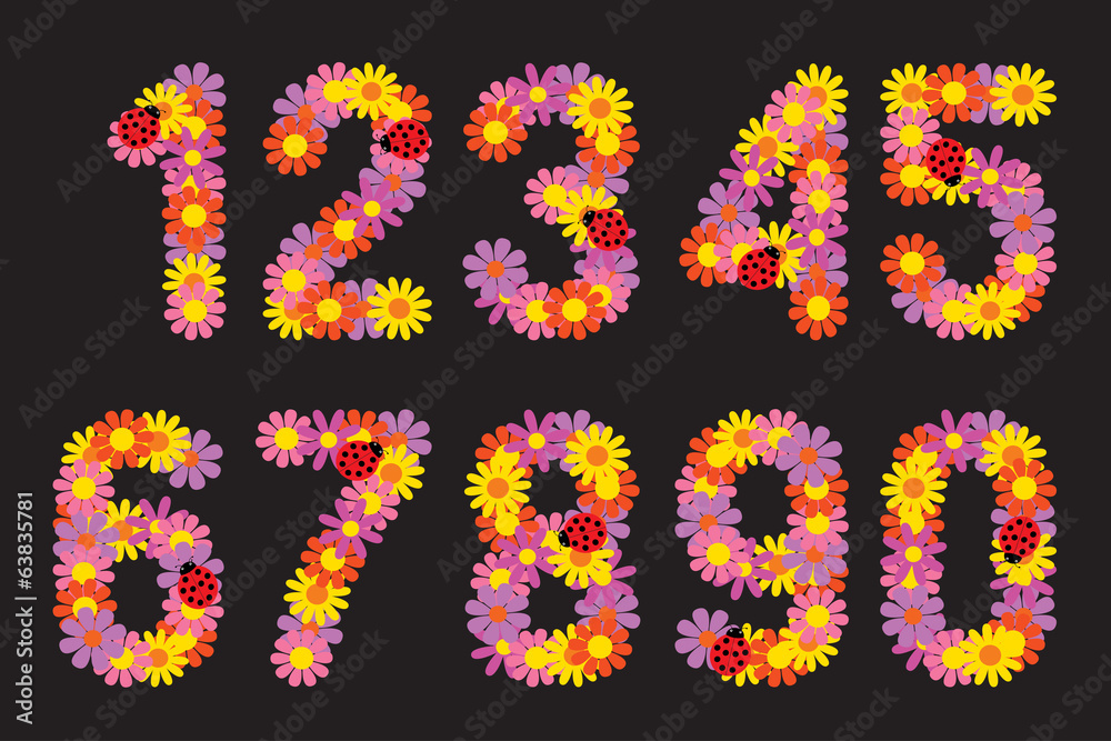 Numbers of colors. Numbers of colors.