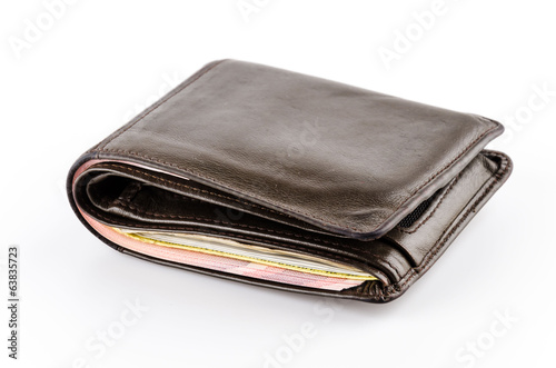 Wallet isolated white background