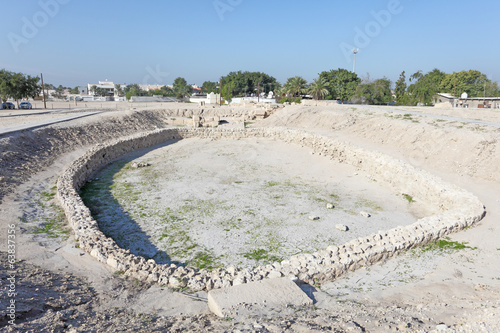 Quadro em tela Barbar Temple Ruins in Bahrain, Middle East