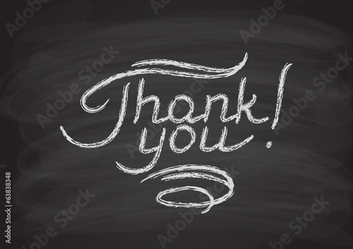 Thank you hand-drawn lettering