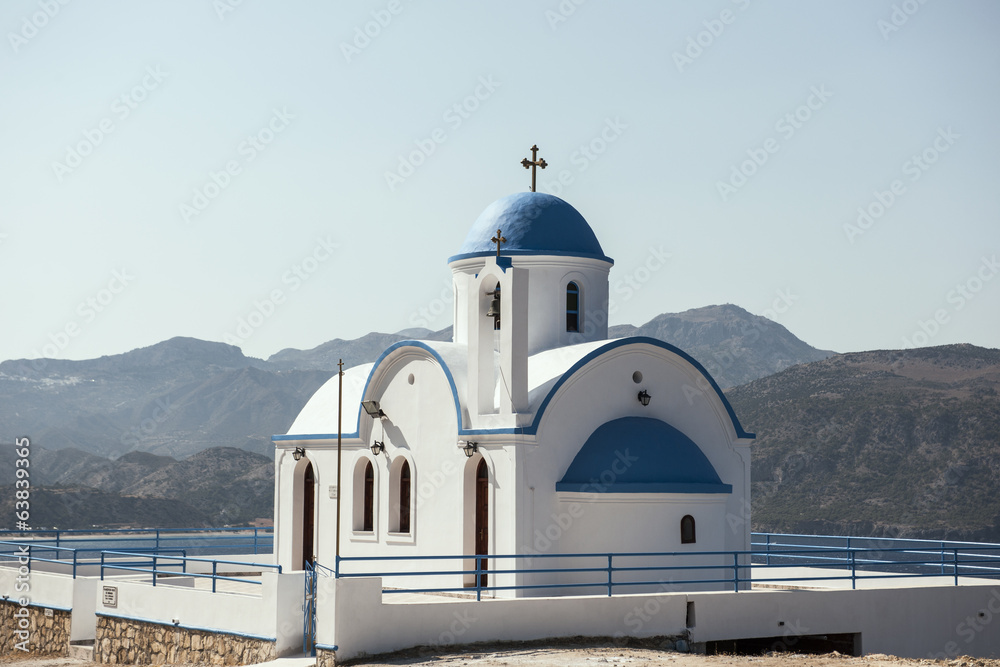 Orthodoxe Kirche bei Karpathos-Pigadia, auf der Insel Karpathos, Griechenland