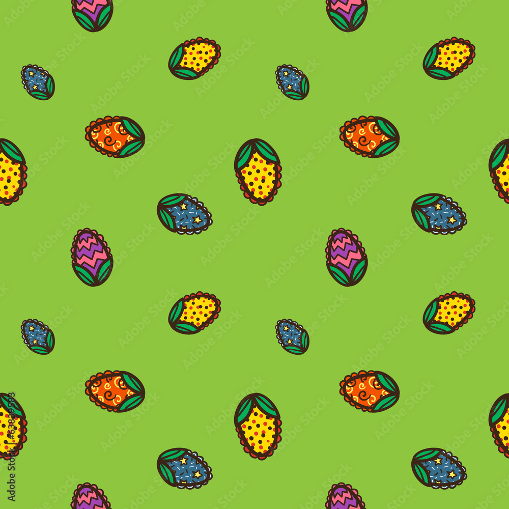 Seamless Easter pattern.