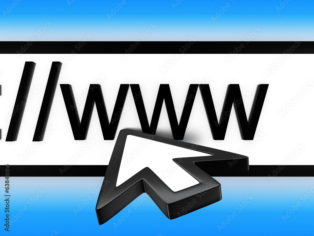 Obraz premium abstract address line