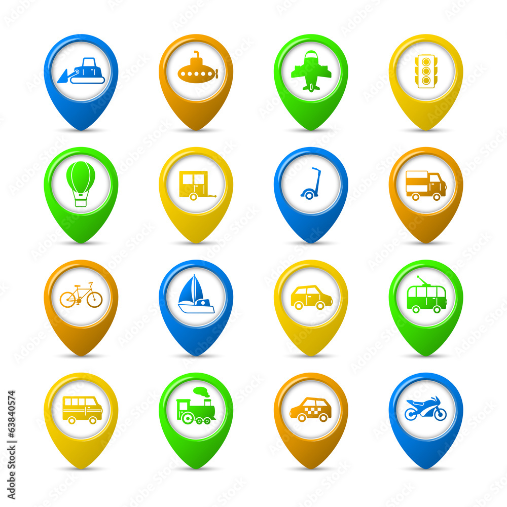 Navigation pins Navigation pins