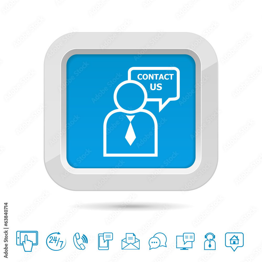 Contact us button template