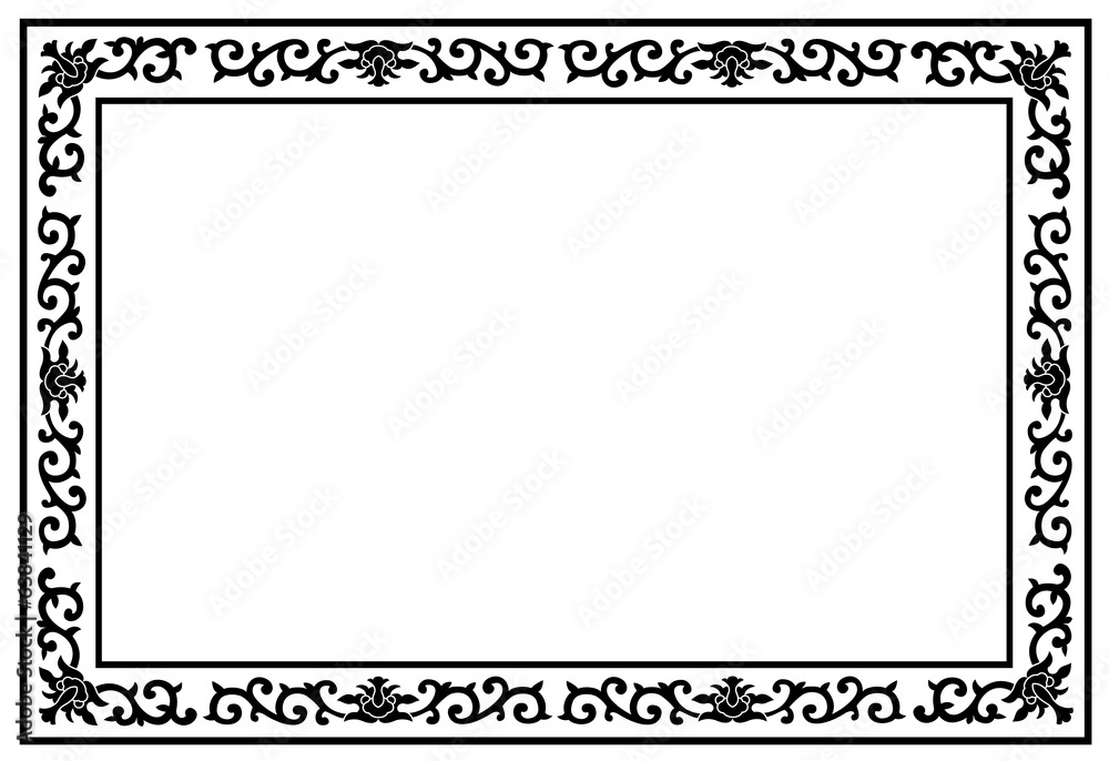 floral border frame