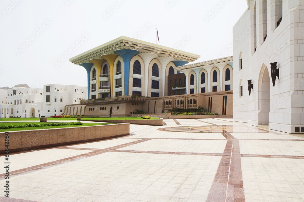 Oman. Muscat. The Al Alam Palace.