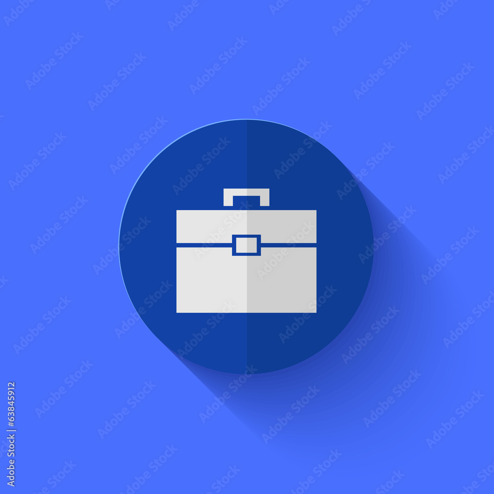 Vector modern flat blue circle icon. Vector modern flat blue circle icon.