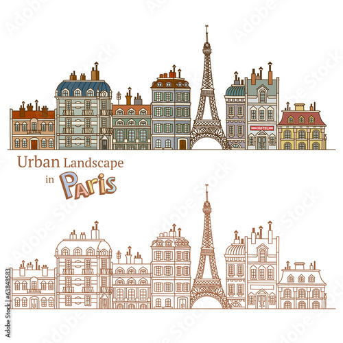 Design of Urban Landscape and Typical Parisian Architecture