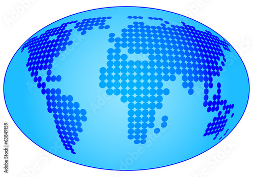 Abstract world map