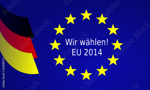 Europawahl Deutschlandflagge