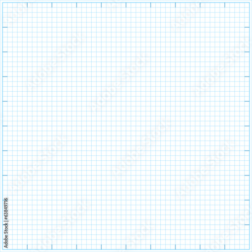Square grid math paper background. Vector illustration.