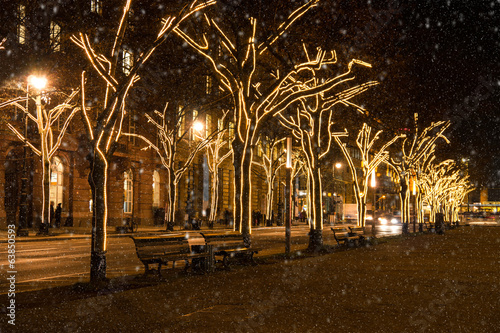 Photography schnee zu weihnachten unter den linden berlin