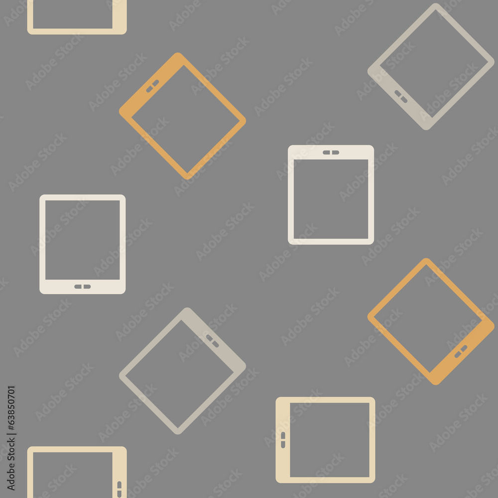 seamless background: tablet, computer