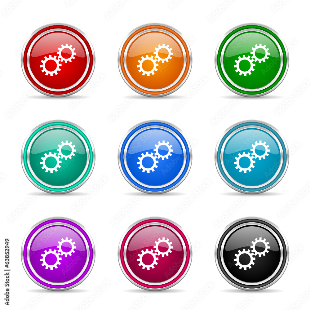 gears vector icon set gears vector icon set