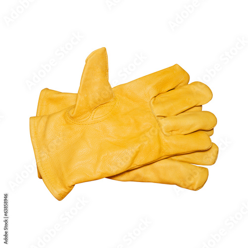 Safety gloves isolated