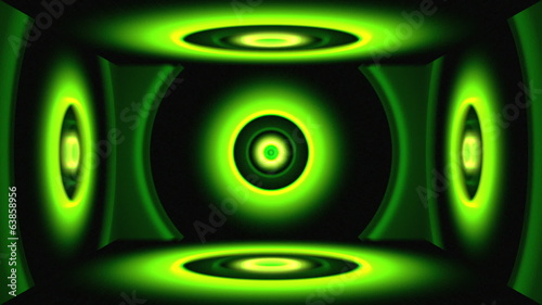 Light Circles Box Green