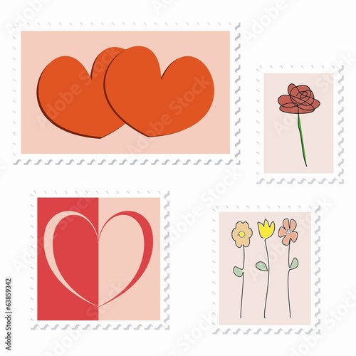 Herz Briefmarken