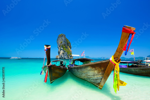 Amazing beach landscape in Thailand photo