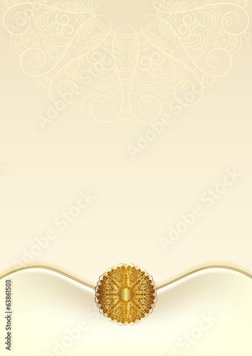 Layout certificate with an elegant pattern