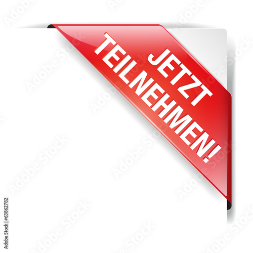 rote Banderole Jetzt Teilnehmen!