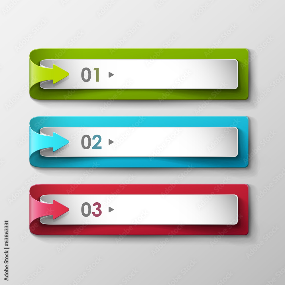 Obraz premium Abstract vector banners set