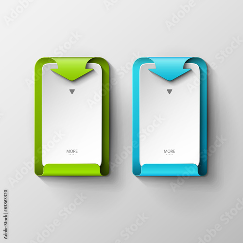 Abstract vector banners set