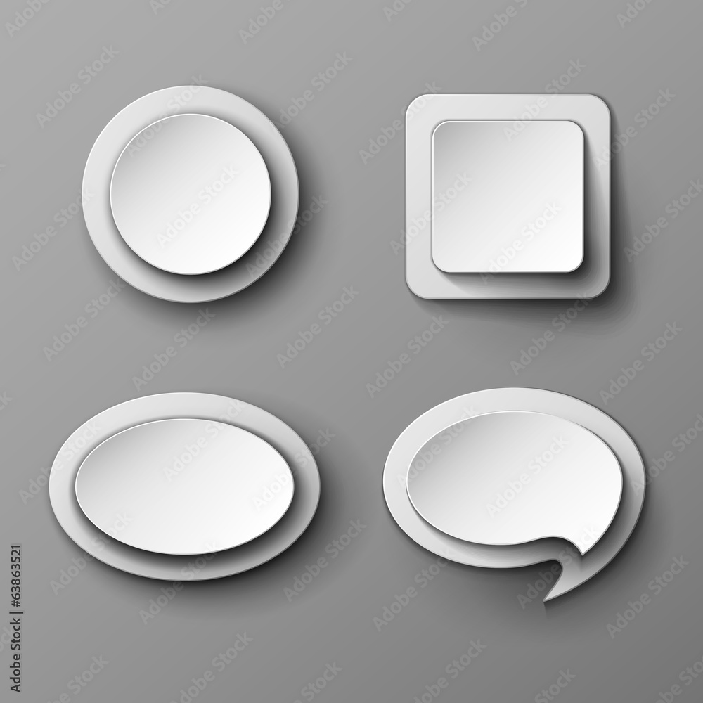 Abstract vector banners set