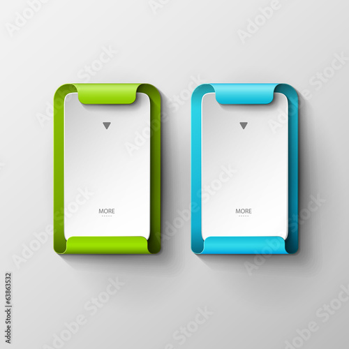 Abstract vector banners set