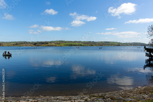 Blagdon Lake Somerset in South West England