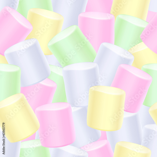 Seamless marshmallow background.