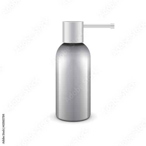 Gray Medical Drags Aerosol Spray Metal 3D Bottle Can