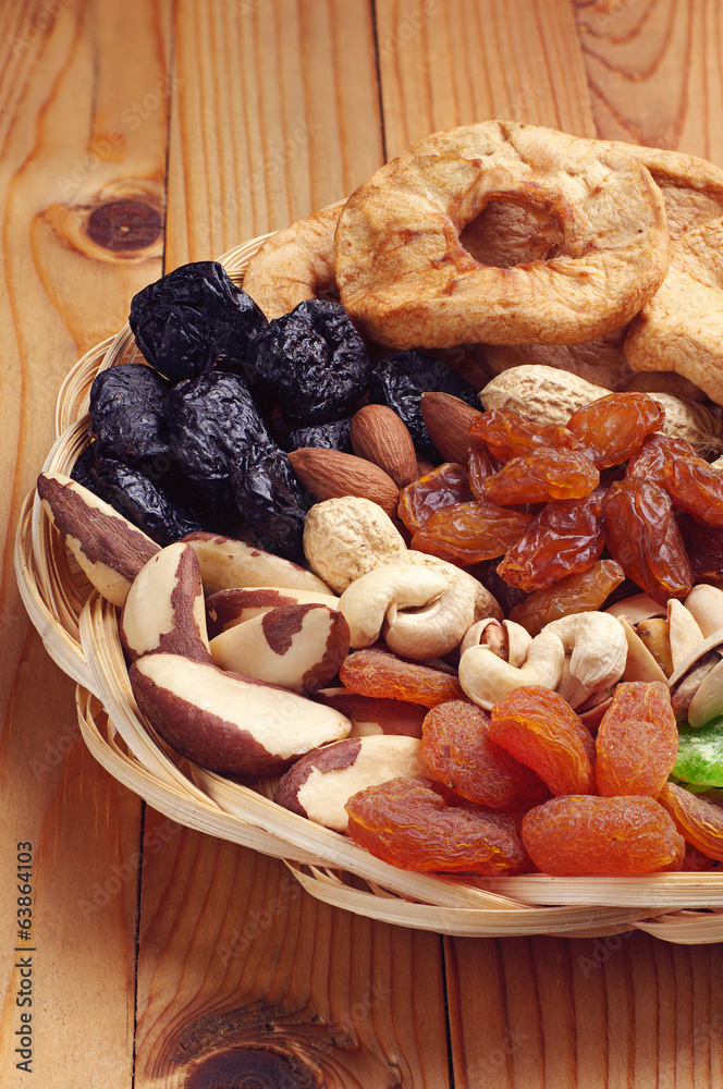 Dried fruits and nuts Dried fruits and nuts
