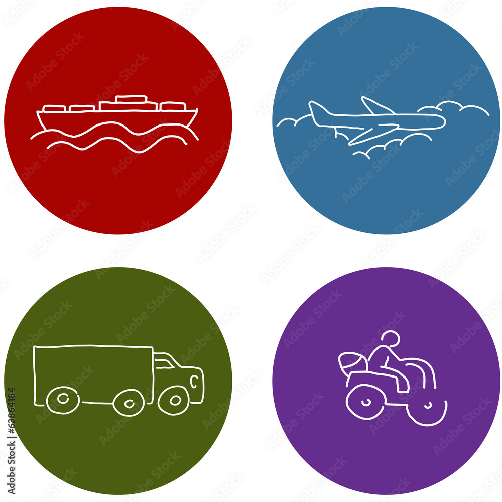 Transportation Travel Icons Transportation Travel Icons