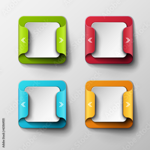 Abstract vector banners set