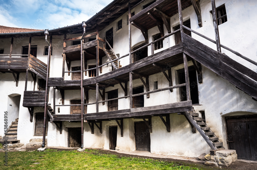 Prejmer Fortress in Transylvania, Romania