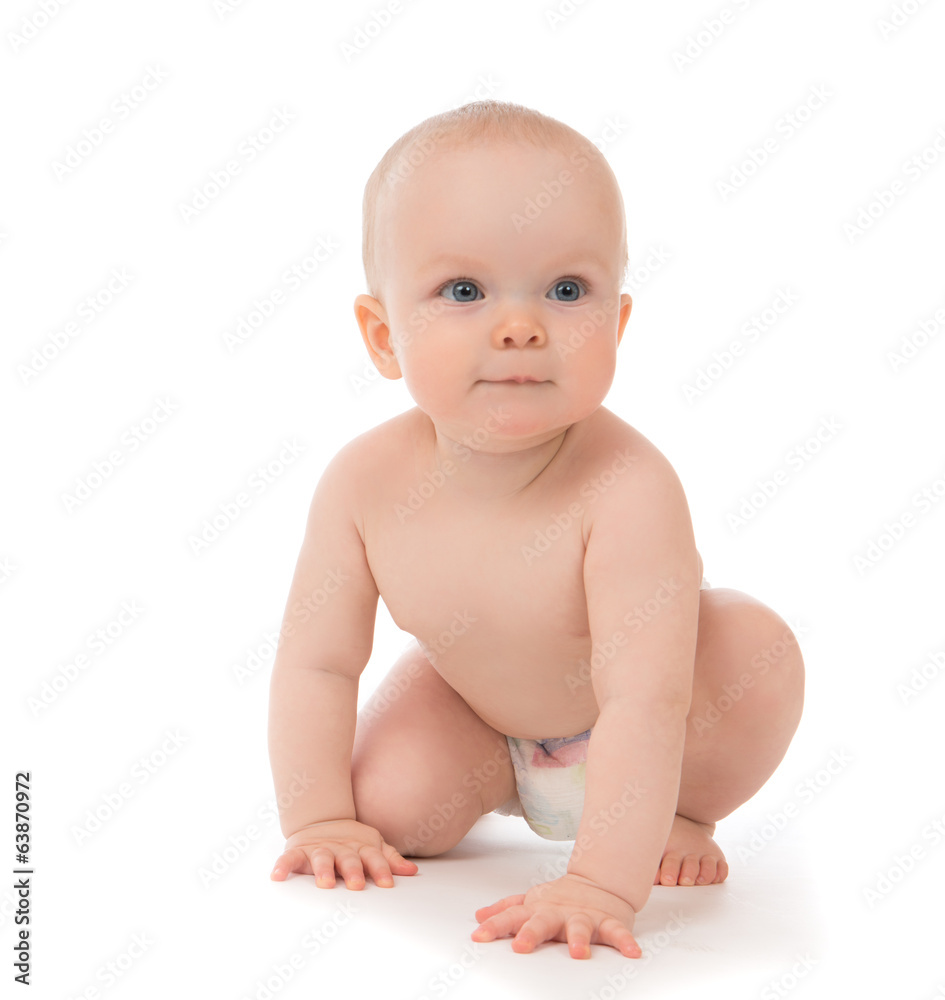 child baby toddler sitting or crawling happy smiling child baby toddler sitting or crawling happy smiling