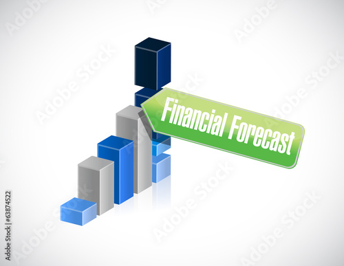 business financial forecast sign illustration