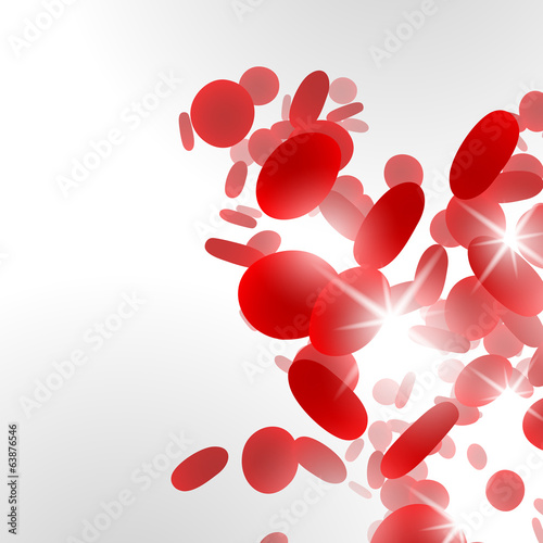 background with red blood cells