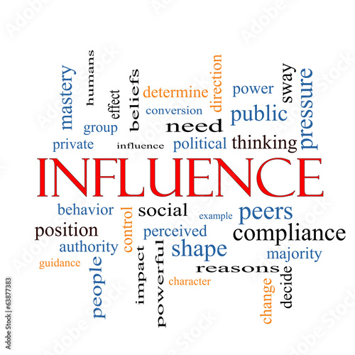 Influence Word Cloud Concept