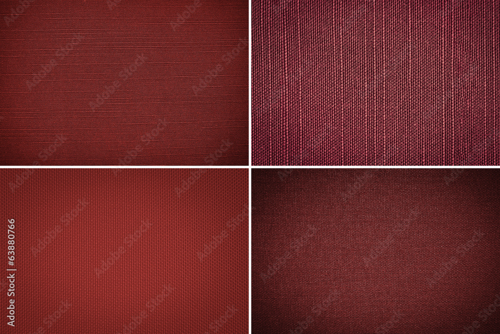 Fototapeta premium Set fabric texture background
