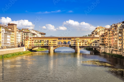 Scenic view of Ponte Vecchio bridge in Florence